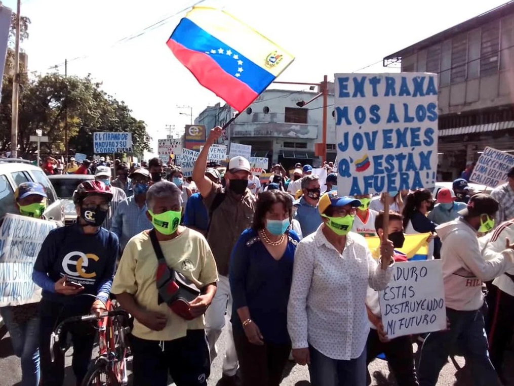 Protestas en Venezuela suben un 15 en primer semestre del año, según ONG