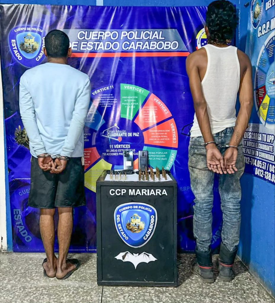 PoliCarabobo detuvo a dos sujetos con municiones de guerra elsiglo.com.ve