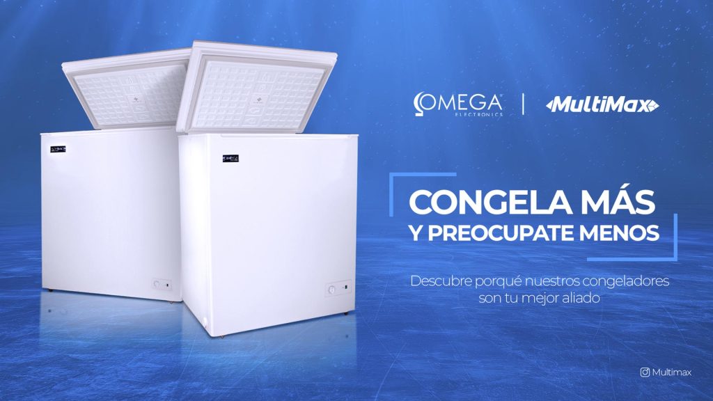 ¡Congela y refrigera al instante! Conoce los congeladores Omega con función dual, disponibles en MultiMax elsitlo