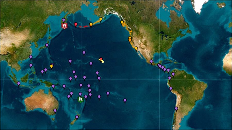 Centroamérica mantiene un alerta por posible llegada de tsunami