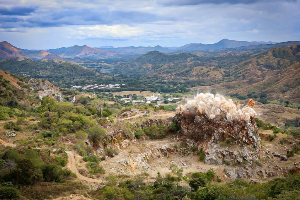 Autoridades ejecutaron dos voladuras controladas en cantera de San Sebastián elsiglo.com.ve