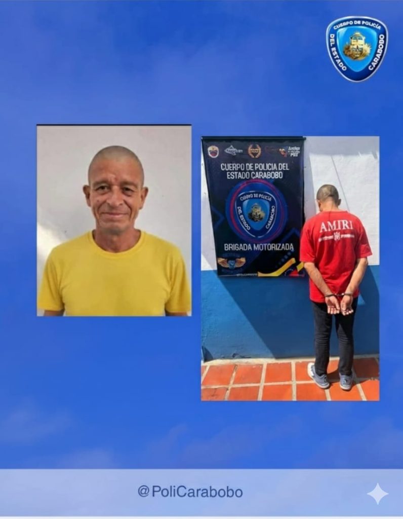 Recapturado sujeto que huyó de la comisaría de San Joaquín elsiglo.com.ve