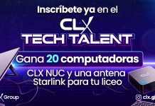 ¡Inscríbete ya en el CLX Tech Talent! Gana 20 computadoras CLX NUC y una antena Starlink para tu liceo ¡Inscríbete ya en el CLX Tech Talent! Gana 20 computadoras CLX NUC y una antena Starlink para tu liceo