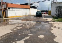 Calle Colón destruida por botes de agua en José Félix Ribas Calle Colón destruida por botes de agua en José Félix Ribas