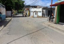 Calles del centro de Tocorón están en pésimas condiciones