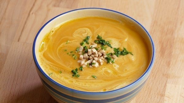 Crema de calabaza y zanahoria