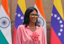 Delcy Rodríguez emprende regreso a Venezuela tras gira energética por la India y Turquía Delcy Rodríguez emprende regreso a Venezuela tras gira energética por la India y Turquía
