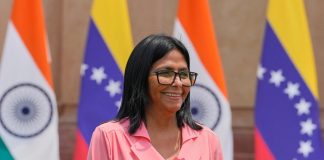 Delcy Rodríguez emprende regreso a Venezuela tras gira energética por la India y Turquía Delcy Rodríguez emprende regreso a Venezuela tras gira energética por la India y Turquía