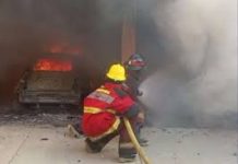Bomberos controlaronincendio en Prados del Este
