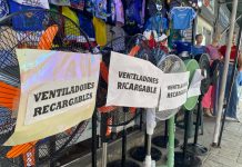Ventiladores recargables lideran las ventas de electrónicos