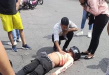 Grave accidente en la avenida Sucre deja un motorizado herido