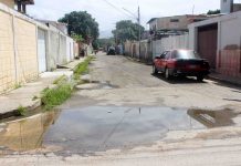 Calle Santa Eduvigis requiere de asfaltado