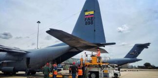 Ecuador envía a Venezuela un cuarto vuelo cargado con ocho toneladas de ayuda humanitaria