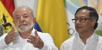 Petro se compromete ante Lula a promover transición de gobierno pacífica en Colombia